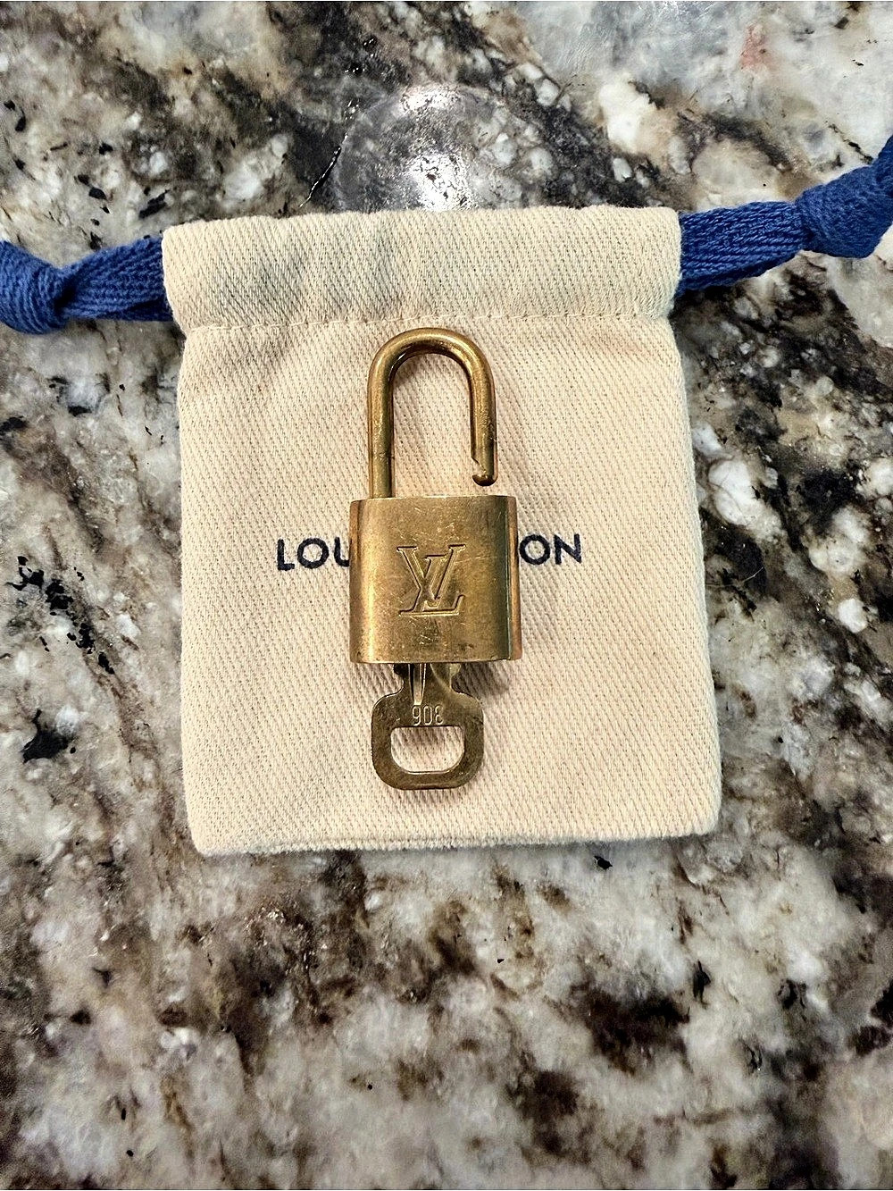 Louis Vuitton Padlock and Key Set # 306